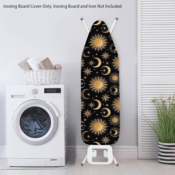 Moon Design Ironing Board Cover and Pad Stretch 15x54 Full Size Thick Heavy