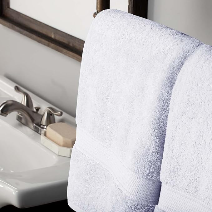 SUPERIOR Egyptian Cotton Pile 10 Piece Towel Set, Includes 2 Bath, 4 Hand