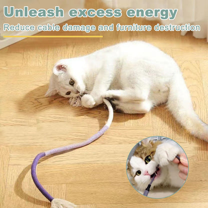 CUUOOT 7-in-1 Kitten Toys for Indoor Cats with Washable Adhesive Suction Cup, Hanging Interactive Cat Toys, Silvervine Stick and Sisal Chew Rope Catnip Teething Toy for Bored Kitten