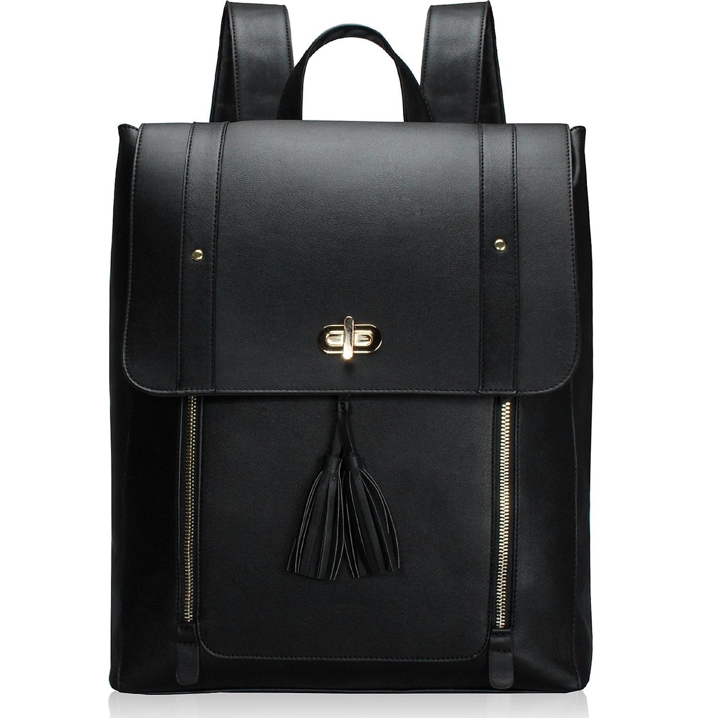 Estarer Womens Laptop Backpack 15.6“ Large PU Leather Rucksack Handbag for Work School