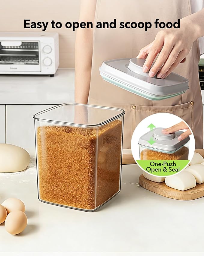 Ankou Food Storage Container Sets, 2.8 Qt *2+ 4.2 Qt *4 Airtight Canisters