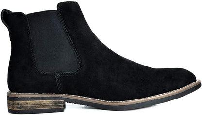 Bruno Marc Men's Suede Leather Chelsea Ankle Boots, Fashion, Walking and Comfort Casual Business Shoes,Size 8,Black,URBAN-06