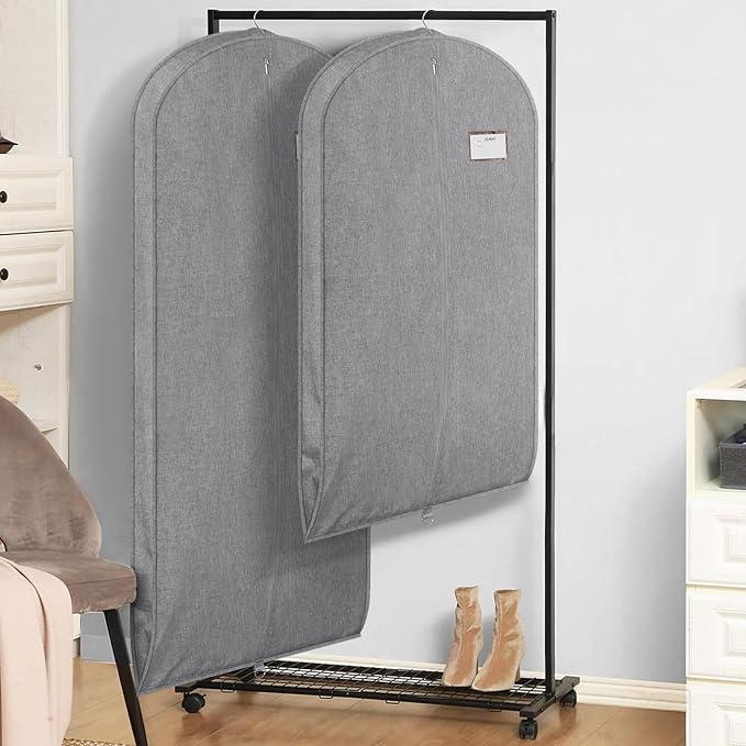 Univivi Garment Bags for Hanging Clothes, 43 Inch Suit Cover Bags for Closet