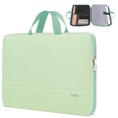 Ytonet Laptop Case, 15.6 inch Laptop Sleeve with Handle, TSA Water Resistant Computer Carrying Case Compatible for MacBook, HP, Dell, Lenovo, Asus Notebook, Gifts for Men Women, Mint Green