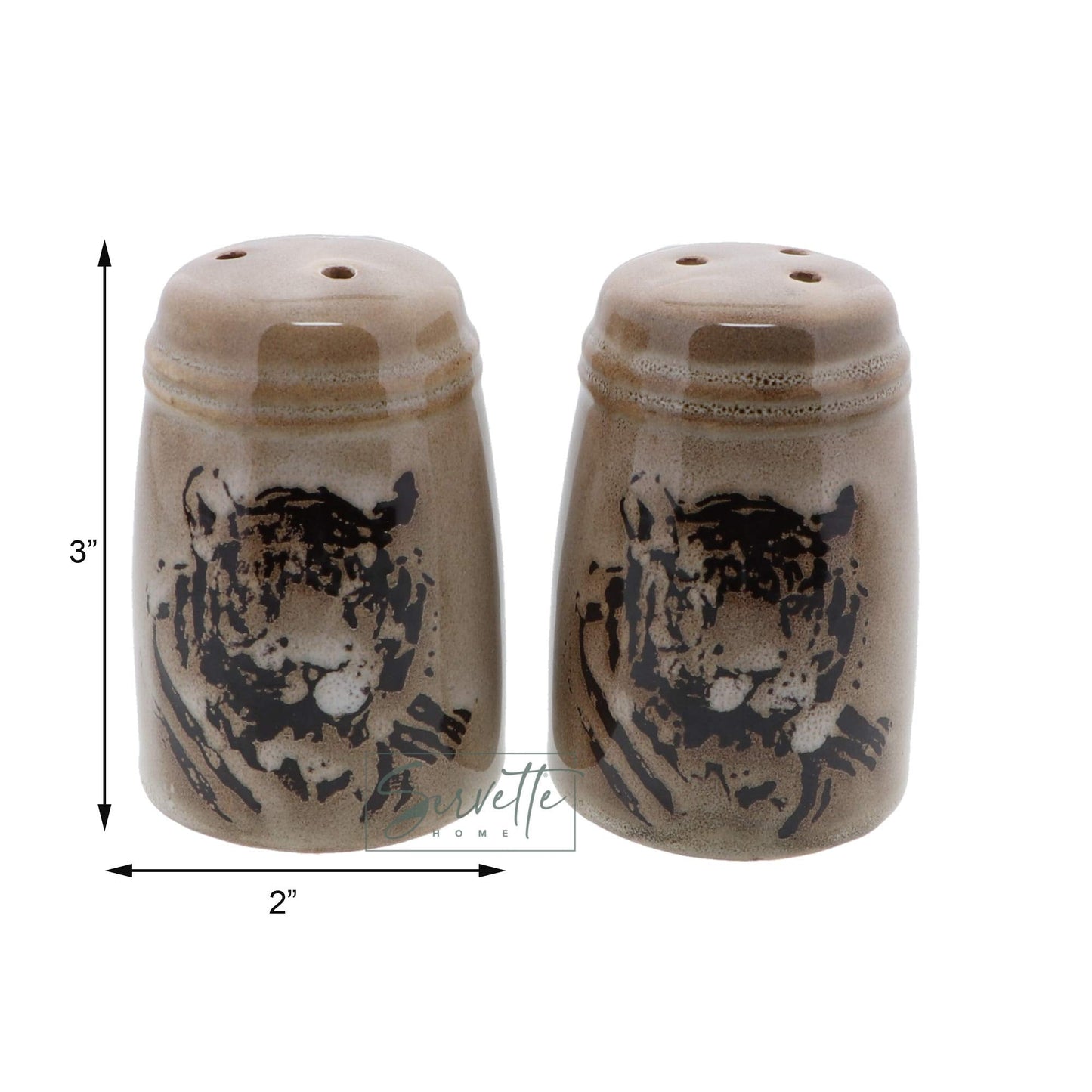 Animal Salt & Pepper Shaker Sets for Men Kitchen Home Décor - Tiger