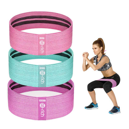 Resistance Bands, Fabric Workout Bands for Women & Men, Cloth Booty Resistance Loop Bands, Thick Squat Bands for Butt/Legs/Thigh/Hip/Glute Excersing