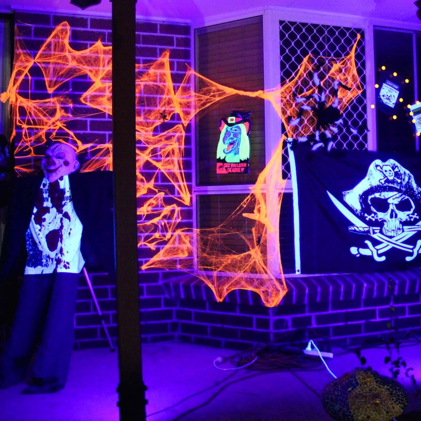 Atfoyer 40W LED Black Light Bar for Glow Party, Blacklight with Plug &Switch, Each Light Up 484 Sq.ft Area, Halloween Glow Lights, Fluorescent Body Paint, Stage Lighting