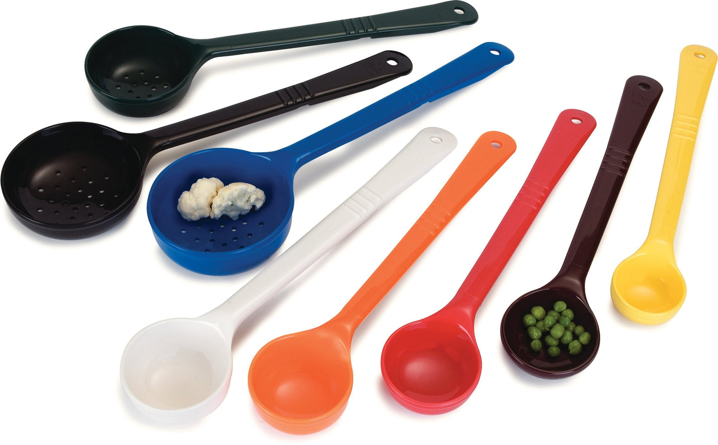 Carlisle FoodService Products 496205 Measure Miser Perforated Measuring Spoon with Short Handle, 2 Ounce, Red