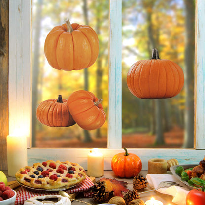 35 Pieces Large Pumpkin Cutouts Decoration Pumpkin Shape Cutouts for Fall Classroom Decor and Teacher Supplies Celebrations Halloween Thanksgiving Day Party Supply, 7 Designs