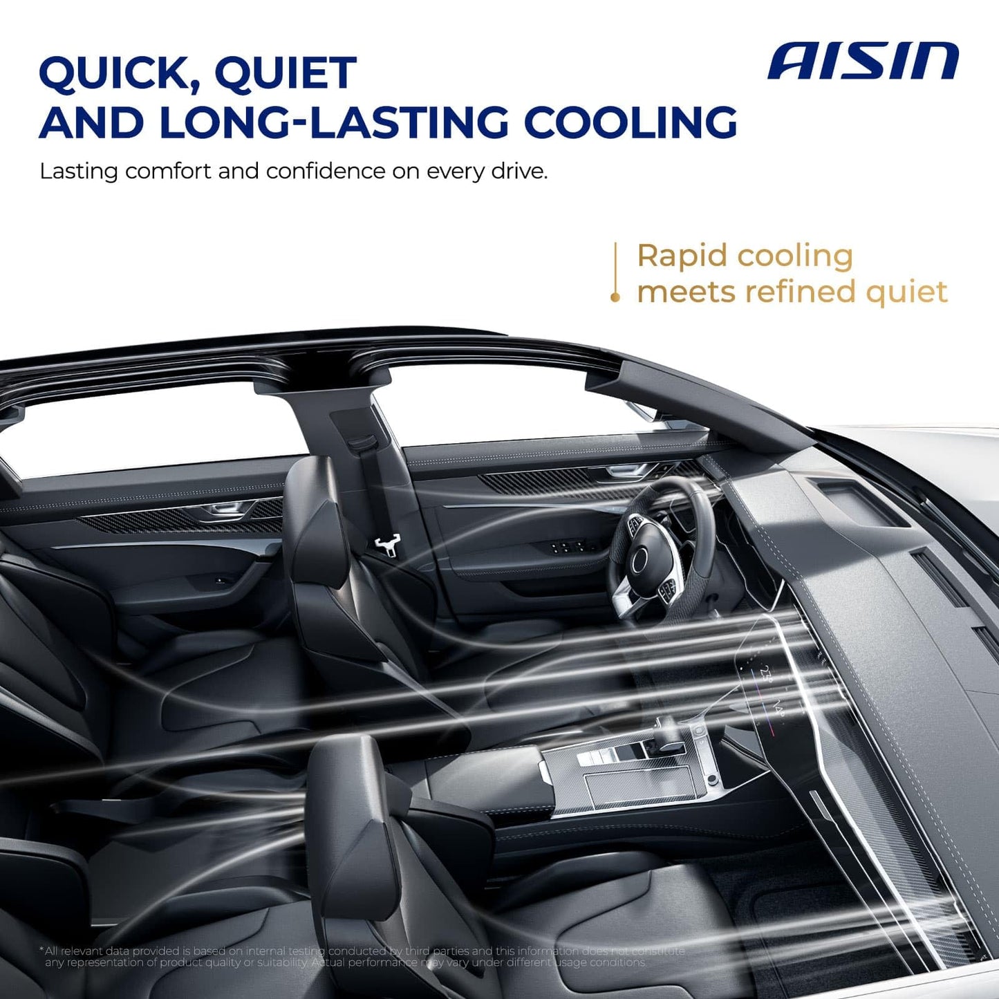 AISIN AFTERMARKET ACCCH-00125 Air Conditioner AC Compressor - Compatible with Dodge Durango 2000-2001 4.7L, Dakota 2000-2001 4.7L - with 6-Pulley Groove, with Clutch