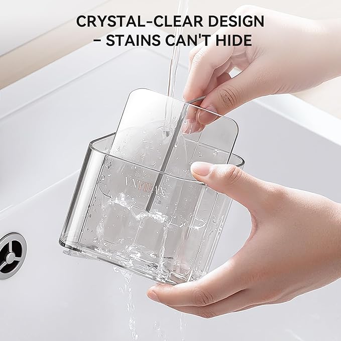 Toothbrush Holders for Bathrooms, 3 Slots Detachable Electric Toothbrush Holder