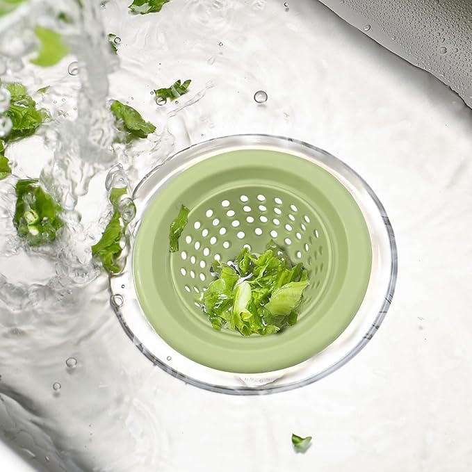 2 PCS Kitchen Stainless Silicone Sink Strainer, 4.5 inch Diameter…