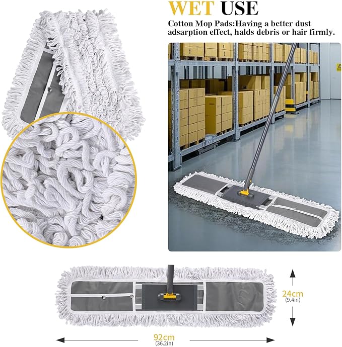Masthome 36" Commercial Mop, Heavy Duty Industrial Floor Mop