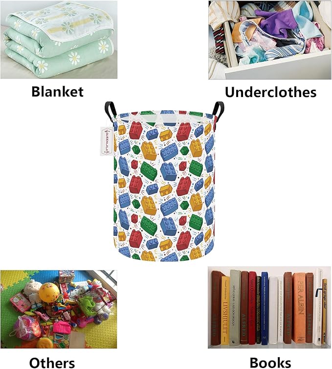 QUEENLALA Large Storage Basket, Laundry Hamper/Bathroom/Home Decor/Collapsible