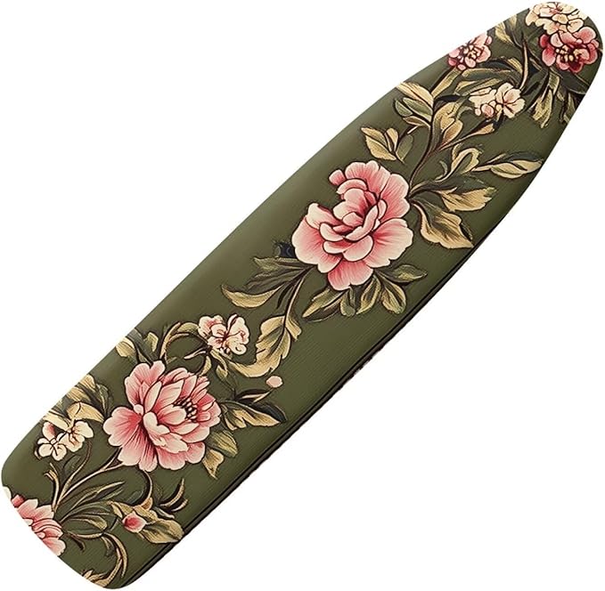 Pink Flower Print Ironing Board Cover and Pad