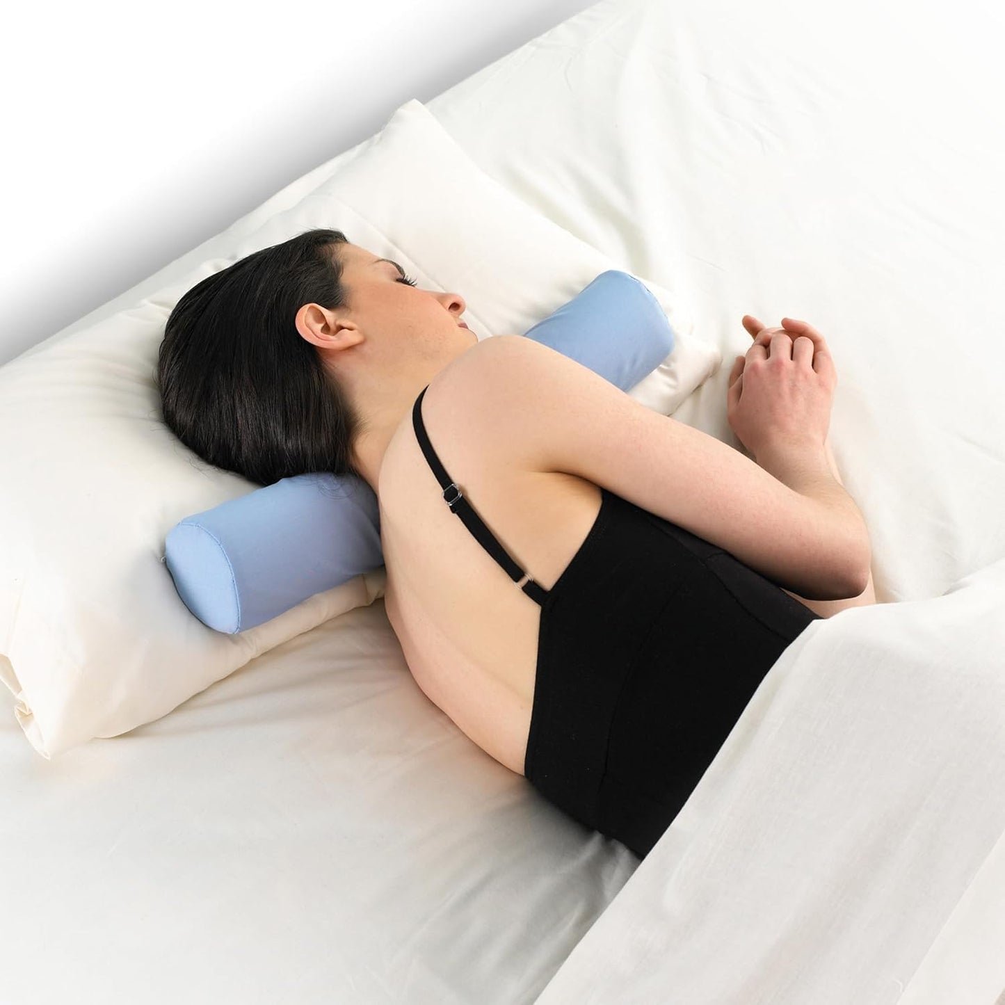 OPTP The Original McKenzie Cervical Roll, 20" Neck Support Pillow to Relieve Neck and Back Pain - Round Pillow for Improved Sleeping Support and Cervical Pain Relief - Made in The USA