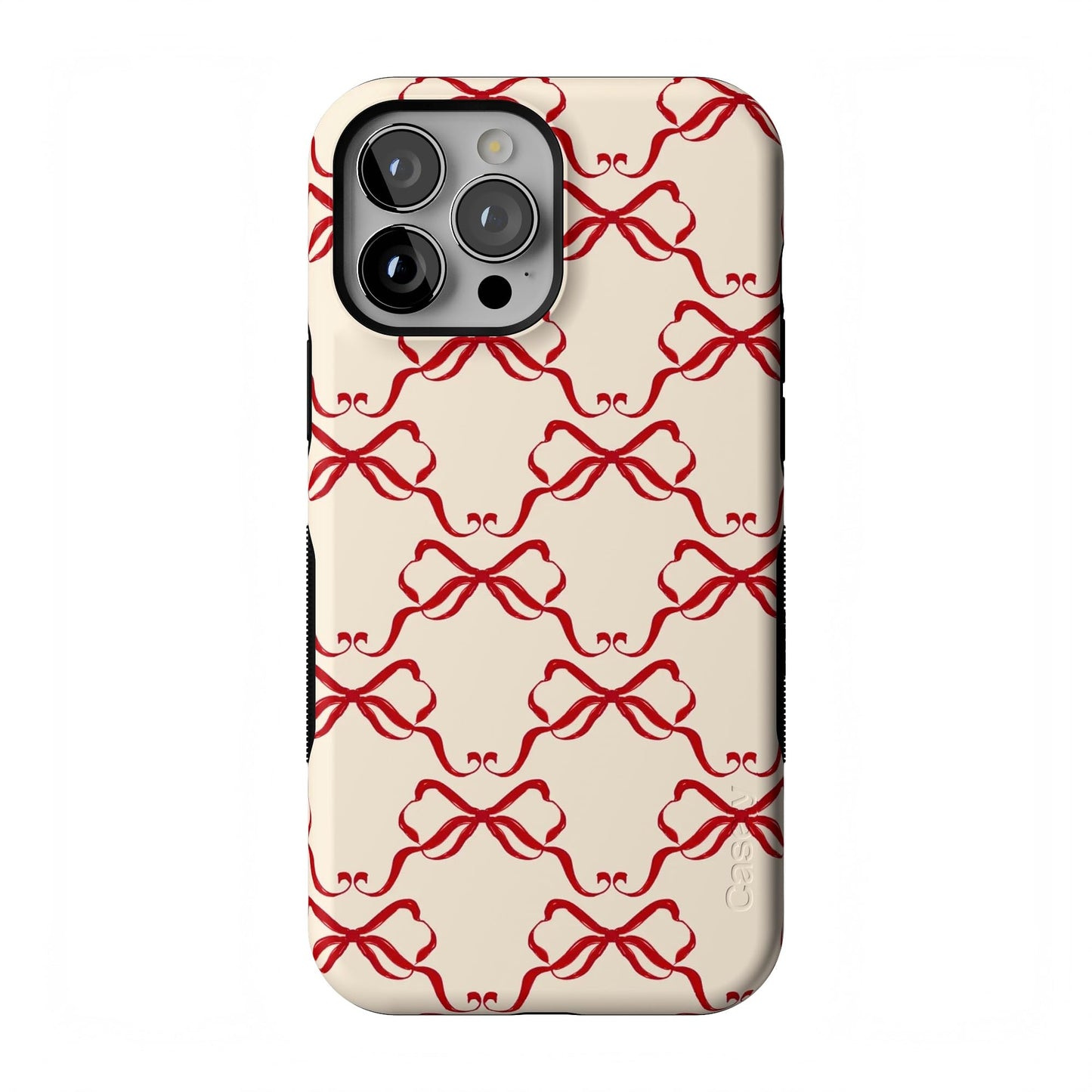 Casely iPhone 17 Pro Max Case | On The Dot | Maroon Polka Dot | Compatible with MagSafe | Bold Protective Design