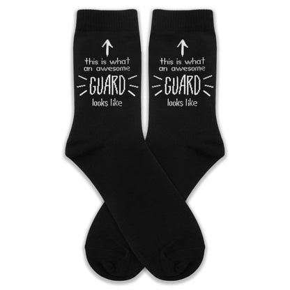 This Is What an Awesome Guard Looks Like Socks – Funny Security Guard Gifts for Birthday, Christmas, Retirement, Work Anniversary, or Just Because.(196)