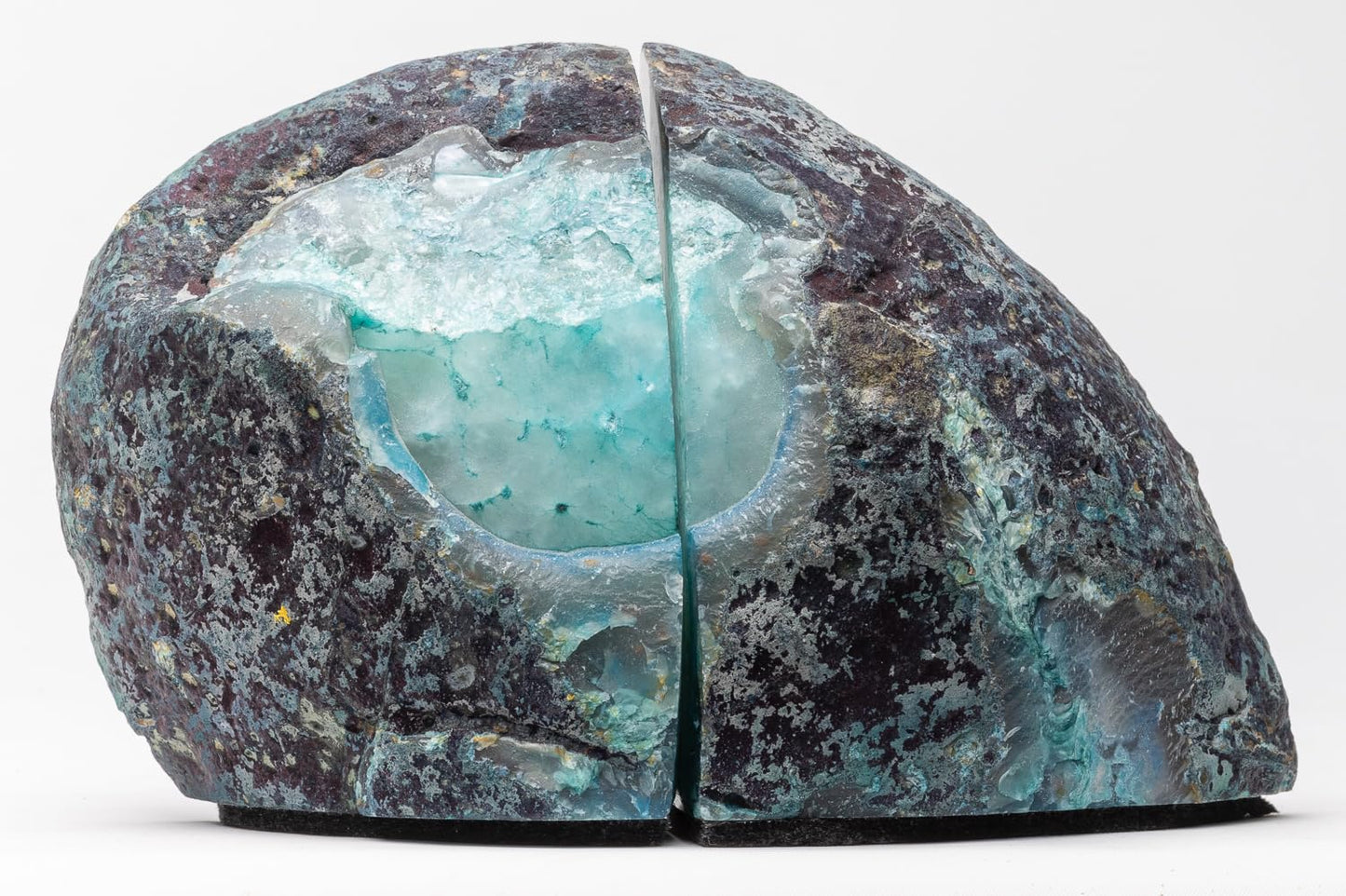 DesertUSA Agate Bookends, Home Décor (3.5-6 lbs, Teal)
