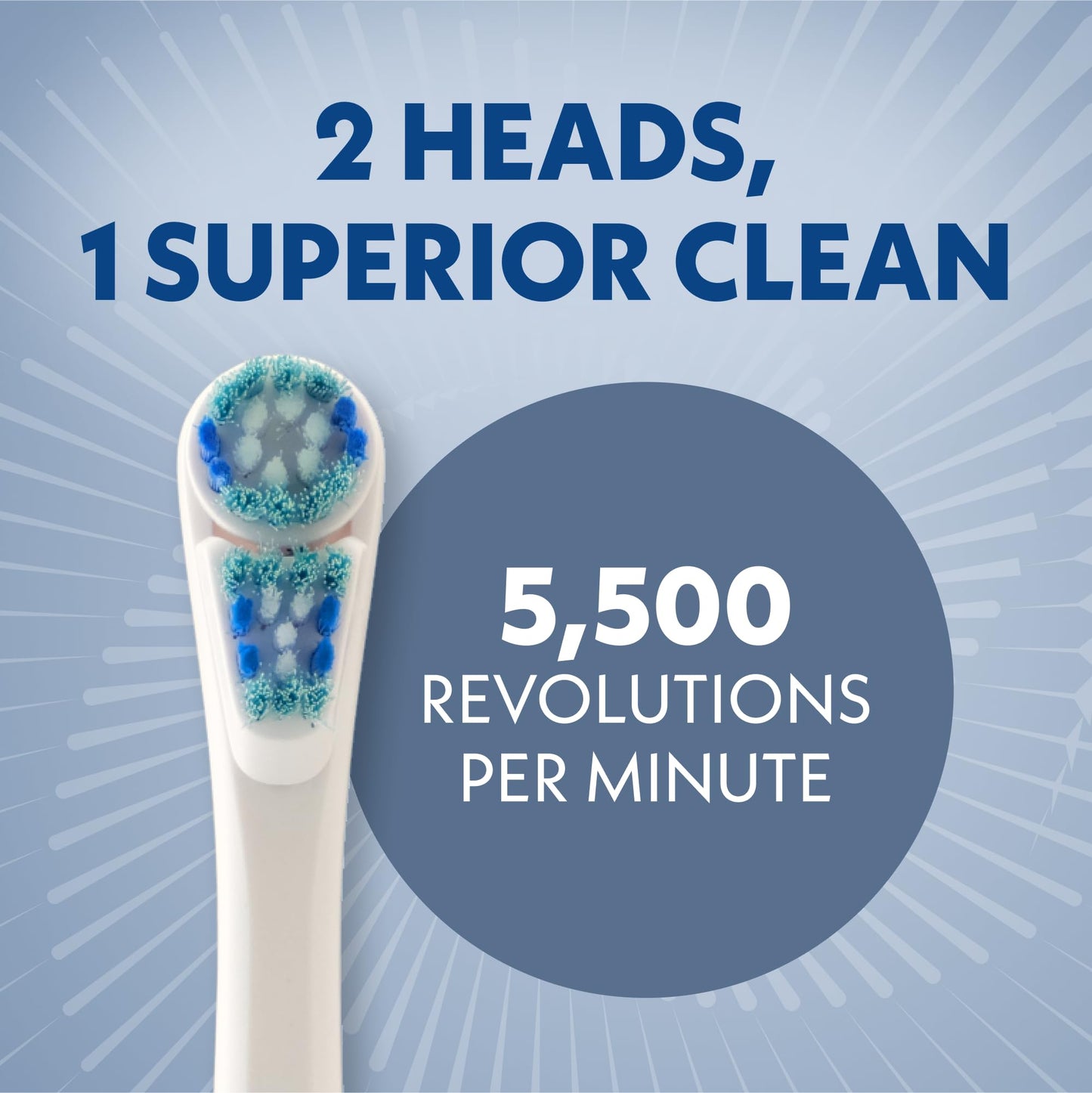 Spinbrush Smart Clean Battery Powered Electric Toothbrush for Adults with Dual Action Head, Pacer & Timer, Champagne, Soft Bristles, 1 Count