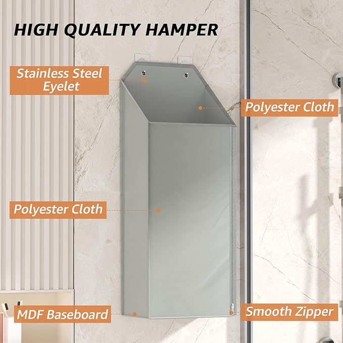 MaxGear Hanging Laundry Hamper, Over the Door Hamper