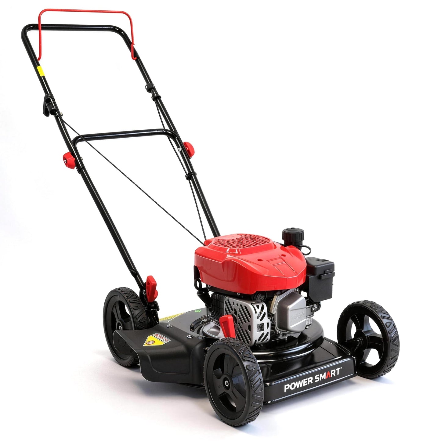PowerSmart 18-Inch Gas Lawn Mower, 144cc 4-Cycle OHV Engine, Push Mower with Side Discharge, 5 Cutting Heights