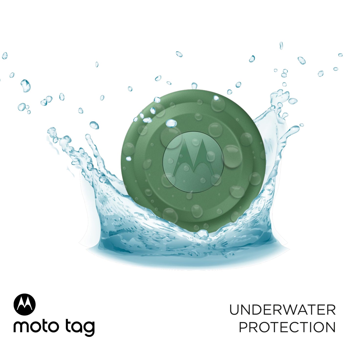Motorola Smart Tag Midnight Blue, Up to 1 year battery life, Water resistant up to 1 m deep, Ultra Wide Band Range up to 35 m