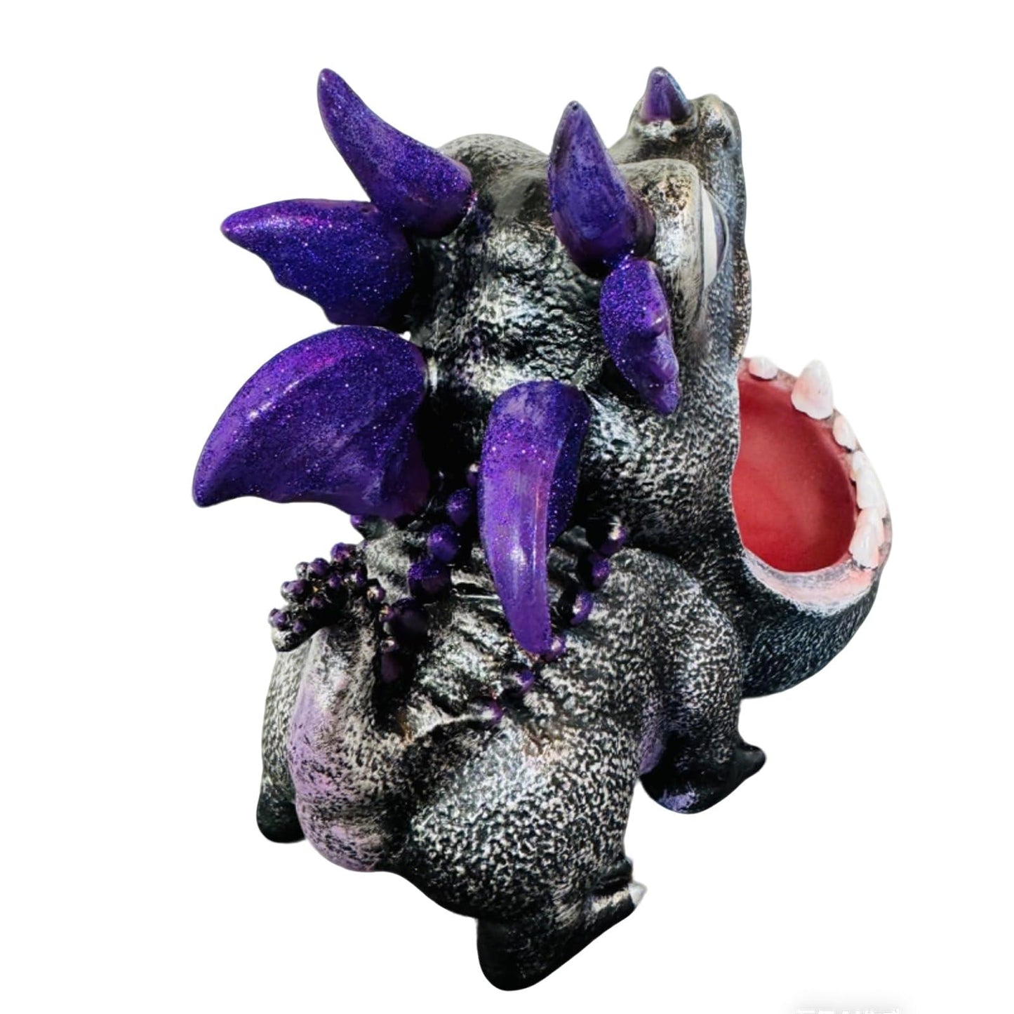 MOYI Candy Bowl Christmas Decoration Dinosaur Candy Dish, Home Decor Key Bowl for Entryway Table Office Desk, Unique Statue Fun Key Bowls Sculpture Art Decor Container Storage Box for Living Room