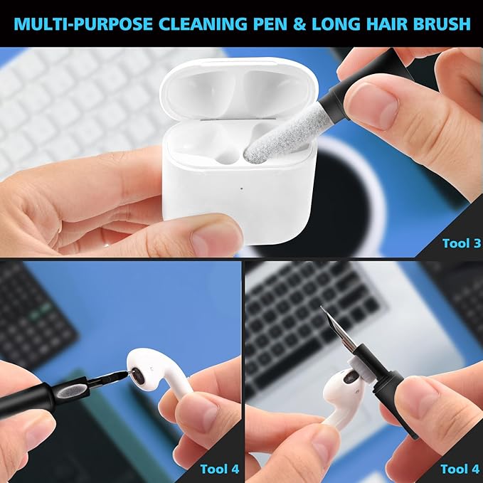 Cleaner Kit for AirPod, Cell Phone Cleaning Repair & Recovery iPhone and iPad