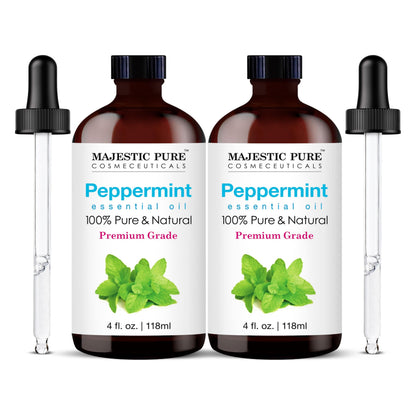 Majestic Pure Lavender Essential Oil with Glass Dropper - Huge 4 Fl Oz - 100% Pure and Natural Lavender Oil - Premium Grade Essential Oils for Diffuser, Aromatherapy, Soap and Candle Making
