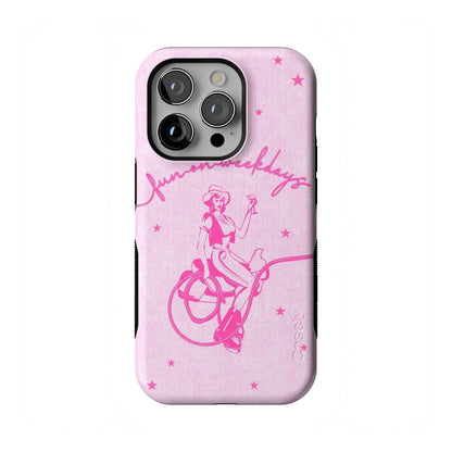 Casely iPhone 14 Pro Case | Opposites Attract | Day & Night Mountains | Compatible with MagSafe | Bold Protective Design