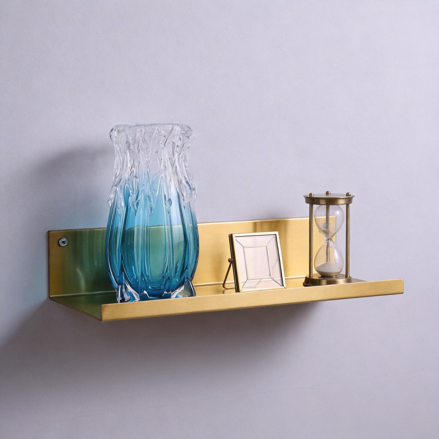 Hand-Blown Glass vase, Modern Art Blue Glass Decorative vase, Uniquely Ocean-Inspired Design, Perfect as a Centerpiece for Dining Tables, Living Rooms, Coffee Tables