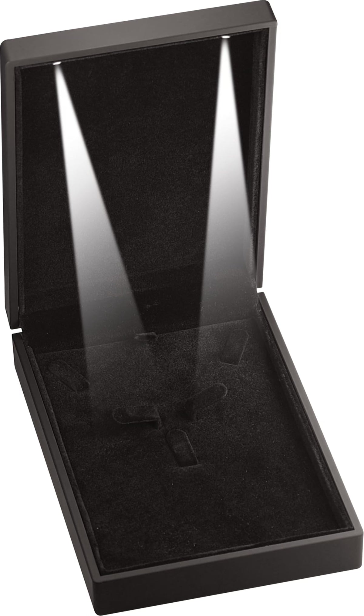 LAODA Led Black Necklace Earrings Ring Gift Box for Engagement, Wedding…Luxury LED Chain Pendant Earrings Ring Jewelry Gift Holder Box with Light for Men for Wom