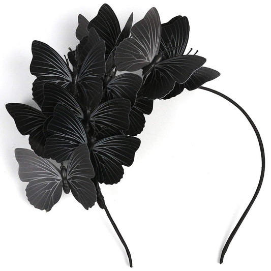 Coucoland Butterfly Fascinator Hat Monarch Butterfly Headband Crown Tea Party Halloween Costume Headpiece