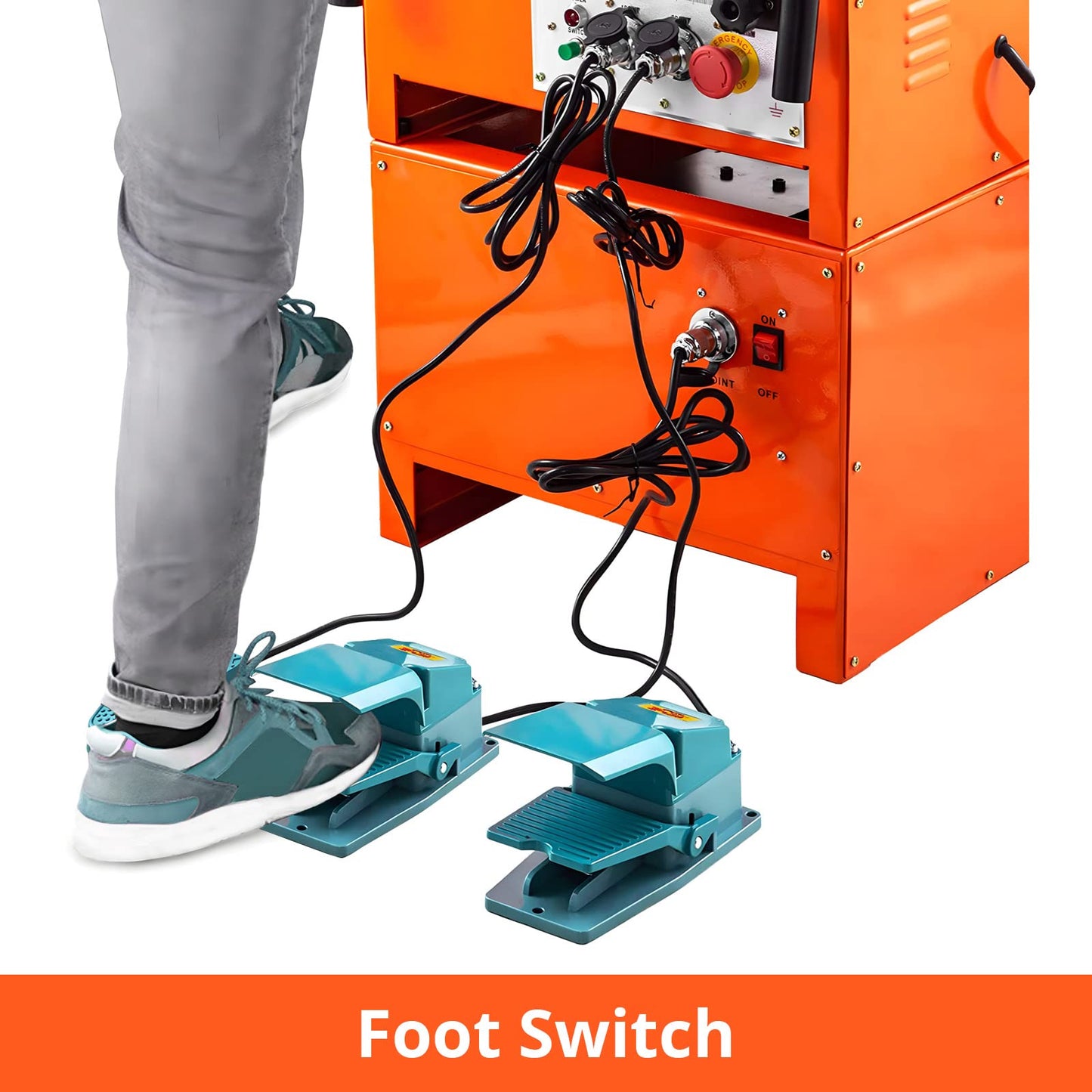 1600W Electric Rebar Bender and Cutter, Fast & Accurate 2-in-1 Bending Machine, Portable Rebar Bending Tool for 1/4 inch to 1 inch Steel Bar with Foot Pedal