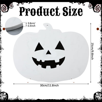 Reallnaive Halloween Marble Pumpkin Cheese Board Charcuterie Cutting Tray Marble Serving Decorative for Decoration Charcuterie Kitchen(White)