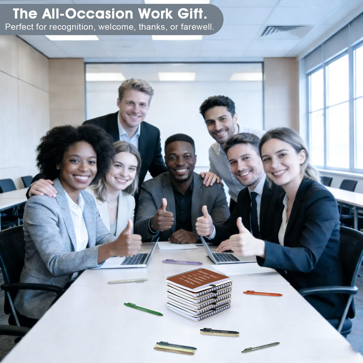 10 Sets/20 Pcs Employee Appreciation Gifts Bulk – Inspirational Notebooks with Motivational Pens, Small Notepads for Coworkers, Office Staff, Team, Volunteer, Nurse, Teachers, Housekeeping (Boho)