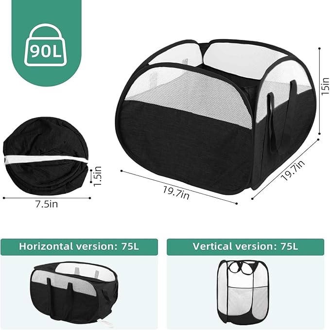 Collapsible Laundry Baskets, Tear Proof Pop Up Laundry Hamper