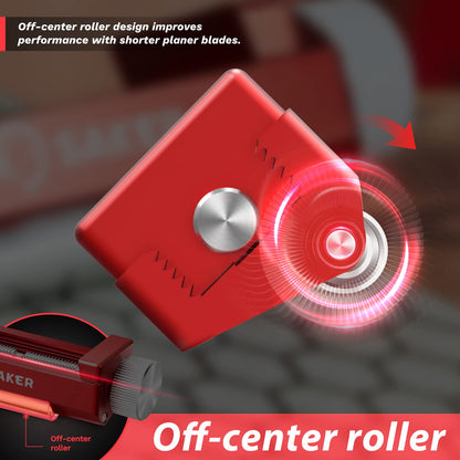 Saker Honing Guide with Whetstone - Red Off-Center Upgraded Honing Tool and Diamond Sharpening Stone Set Kit for Kitchen Knife, Short Chisels and Planes, Fine/Coarse Plate, 400/1000/Grit