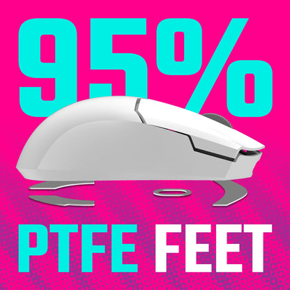 Cooler Master MM712 Wireless Gaming Mouse Black with Adjustable 19,000 DPI, 2.4GHz and Bluetooth , Ultraweave Cable, PTFE Feet, RGB Lighting and MasterPlus+ Software
