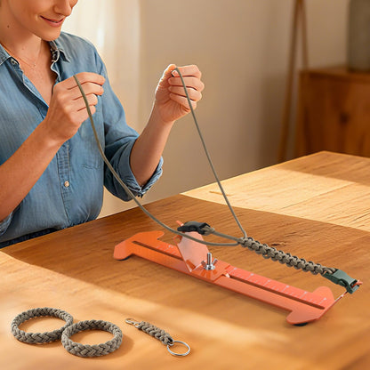 KOKKOYA Paracord Jig Tools Bracelet Making Kit Accessories Adjustable Paracord Jig Kit with 2 Cords and 3 Buckles Bracelet Adjustable Length 4" to 13" (Kahki)