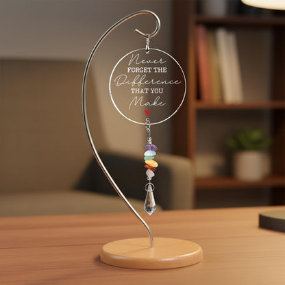Never Forget The Difference You Make Appreciation Teacher Gifts For Women, Employee Appreciation Gifts, Retirement, Farewell, Thank You Gift For Nurse, Coworkers, Boss, Inspirational Office Desk Decor
