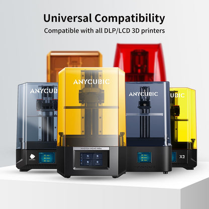 ANYCUBIC Upgraded Standard 3D Printer Resin, Low Odor, High Precision & Rapid Photopolymer 3D Resin for 8K/14K LCD/DLP/SLA 3D Printing(Clear,1kg)