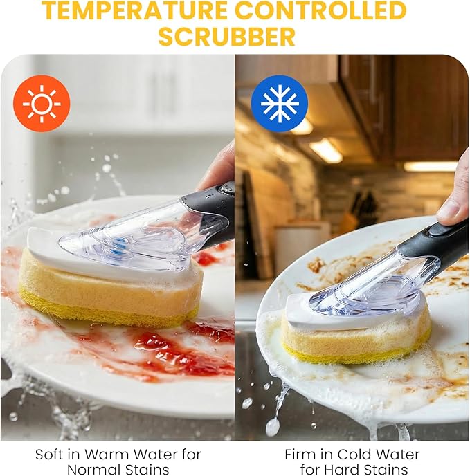Soap Dispensing Replacement Dish Brush Storage Set