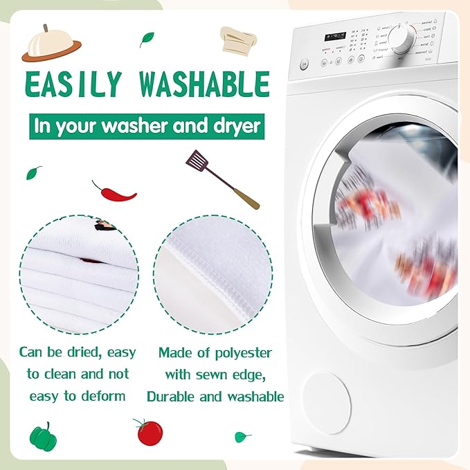 R HORSE 5Pcs Kitchen Dish Towel Funny Joked Themed Kitchen Dishcloth Absorbent