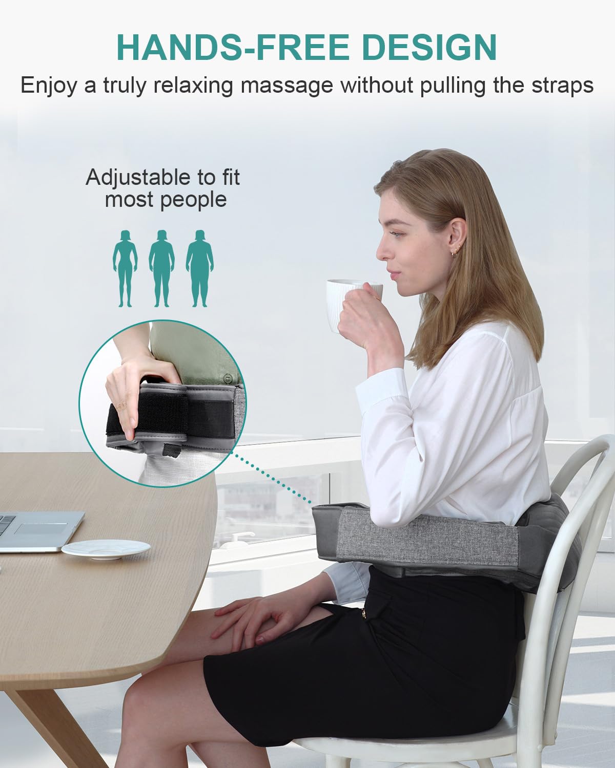 Nekteck Cordless Neck and Back Massager for Pain Relief Deep Tissue, Shiatsu Neck Massager with Heat, Portable Massage Pillow for Shoulder, Leg, Body Muscle, Home, Office, Car, for Men Women