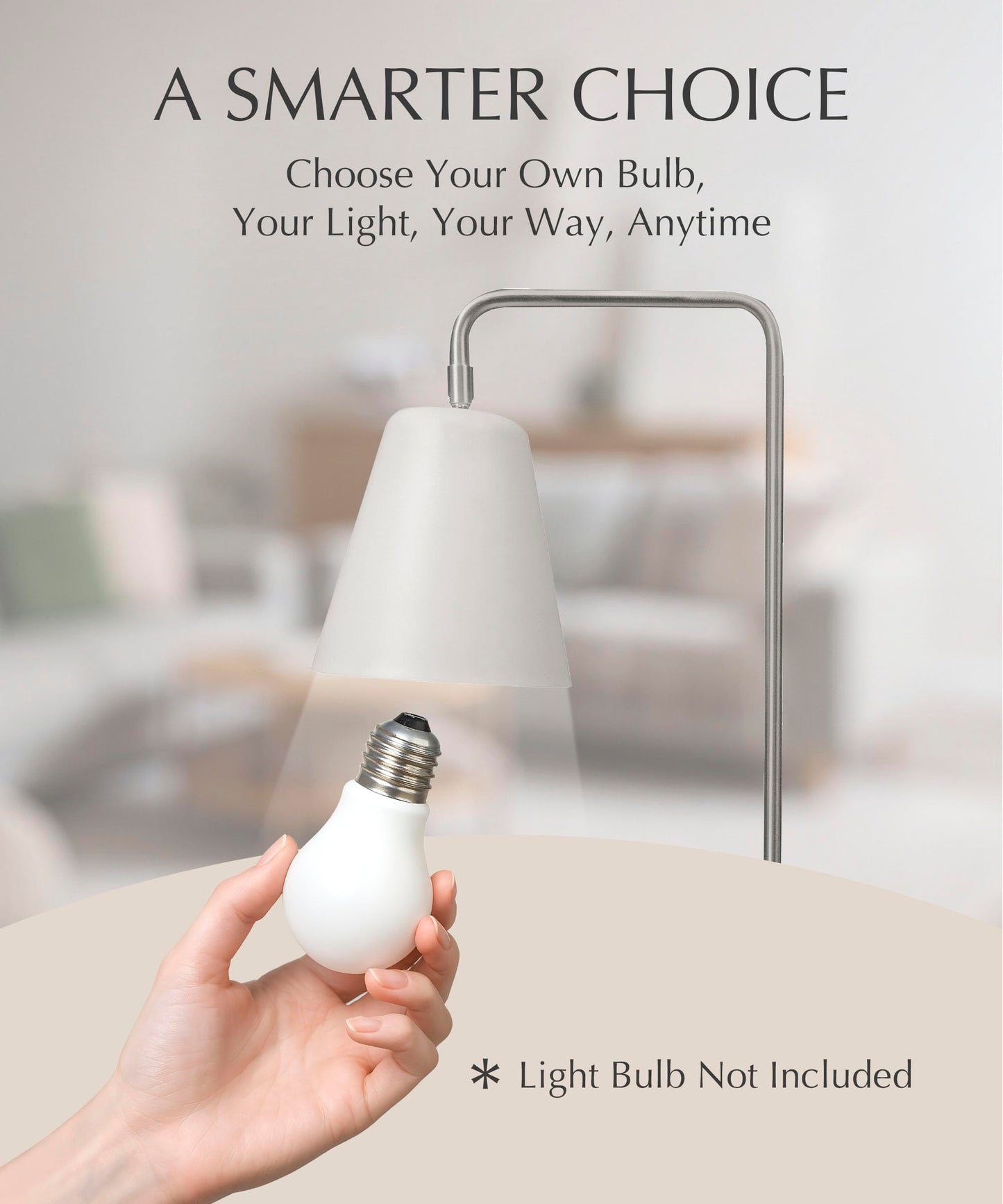 HarvestLand Steady Silver Reading Lamps for Bedside Table – Adjustable Industrial Table Lamp with Solid Base, Lamp for nightstand, Desk Lamp Home Office, Mid Century Modern Reading Lamp Style