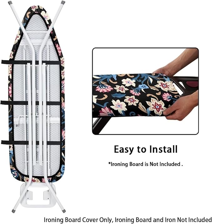 Vintage Flowers Ironing Board Cover and Pad Cover