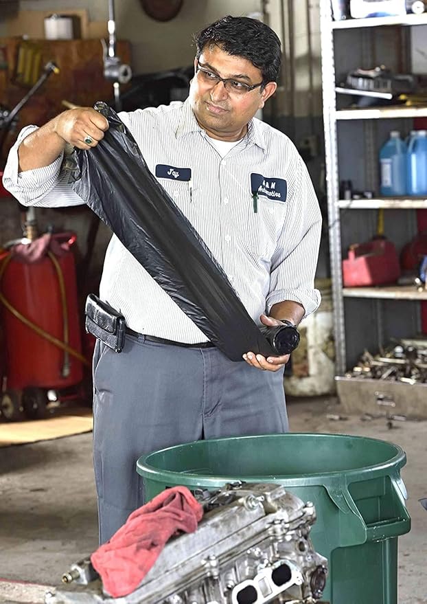 Aluf Plastics - 3 Ply Trash Bags, 45 Gallon, 1.25 Mil