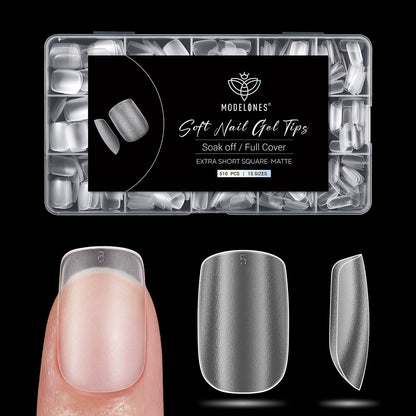 modelones 9 in One Gel Nail Glue Brush On Nail Glue 15 ml for Tips, Rhinestones, Base Coat, Blooming Art Gel Kit for Press on Nails Acrylic Tips U V Lamp Needed 2Pcs